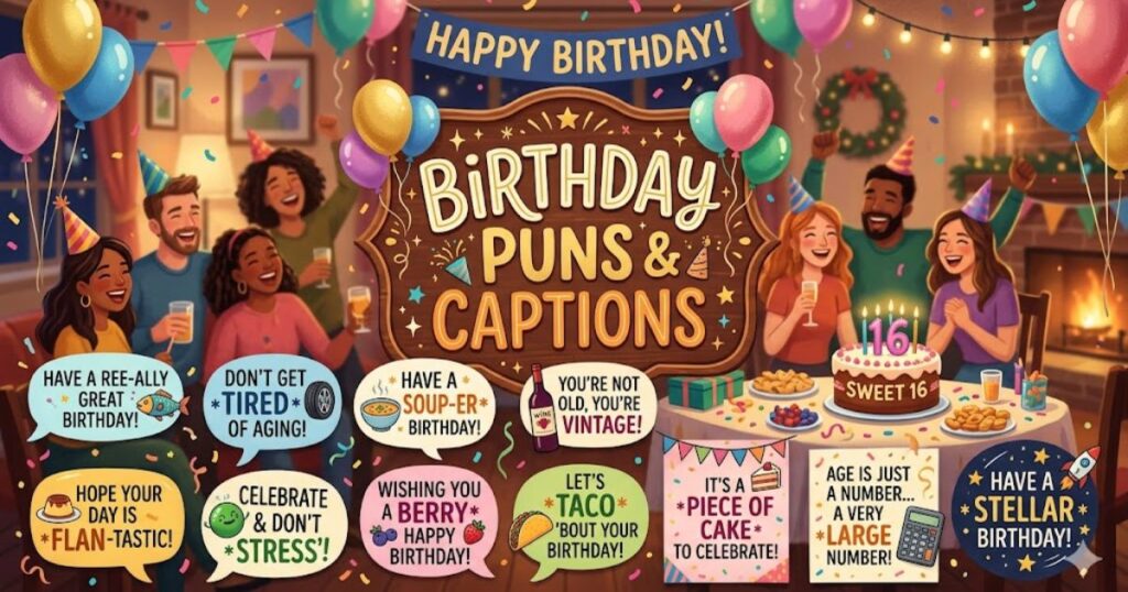 Birthday Puns Captions