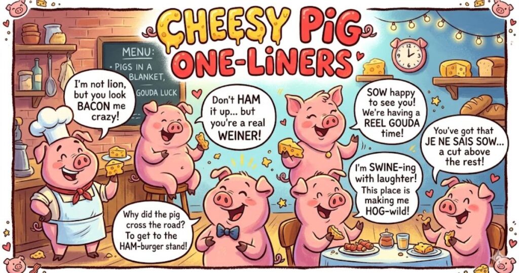 Cheesy Pig One-Liners