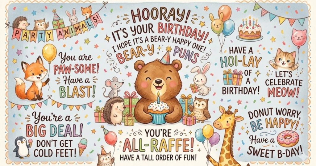 Cute birthday puns