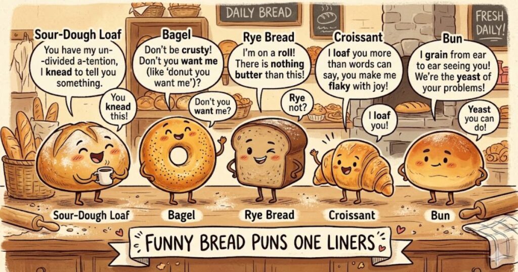 Funny Bread Puns One Liners