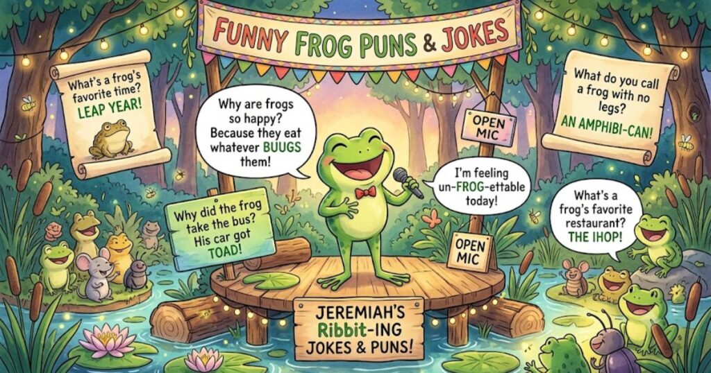 Funny Frog Puns and Jokes