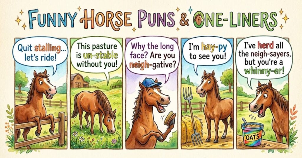 Funny Horse Puns One-Liners