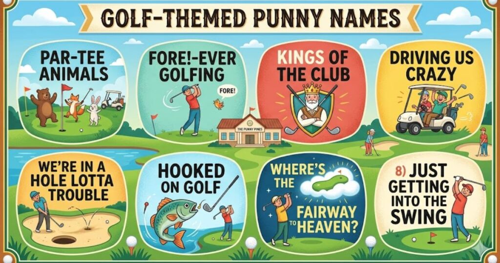 Golf-Themed Punny Names