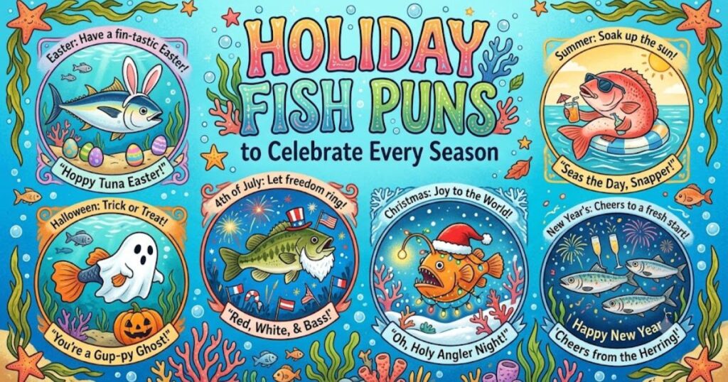 Holiday Fish Puns to Celebrate Every Season
