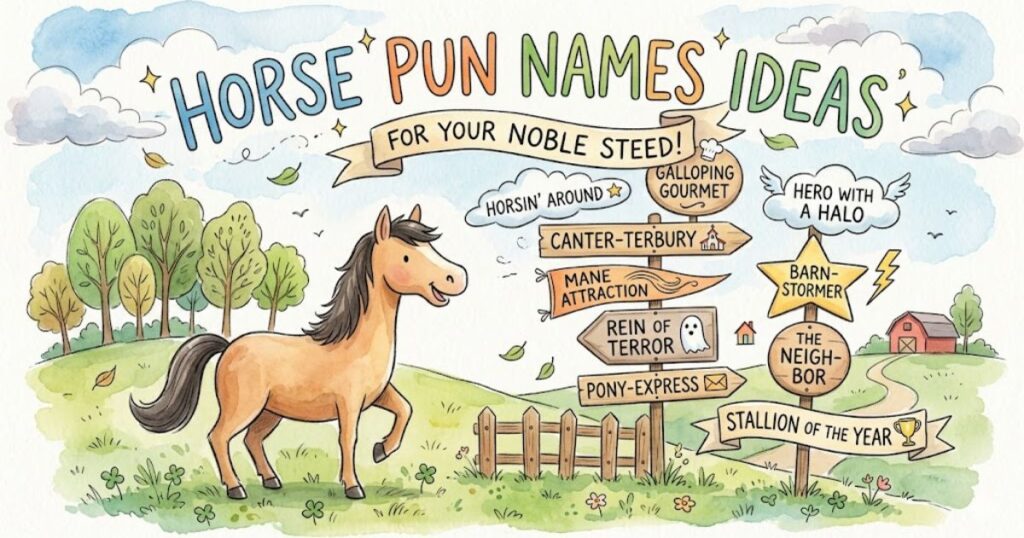 Horse Pun Names Ideas