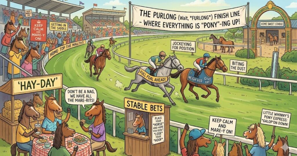 Horse Racing and Equestrian Puns