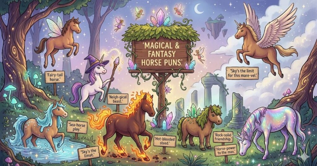 Magical and Fantasy Horse Puns