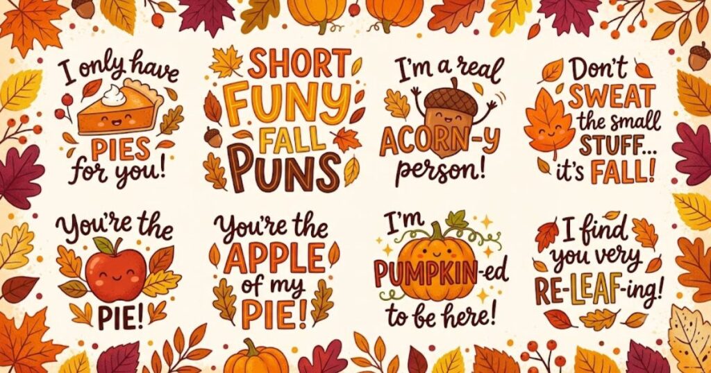 Short Funny Fall Puns