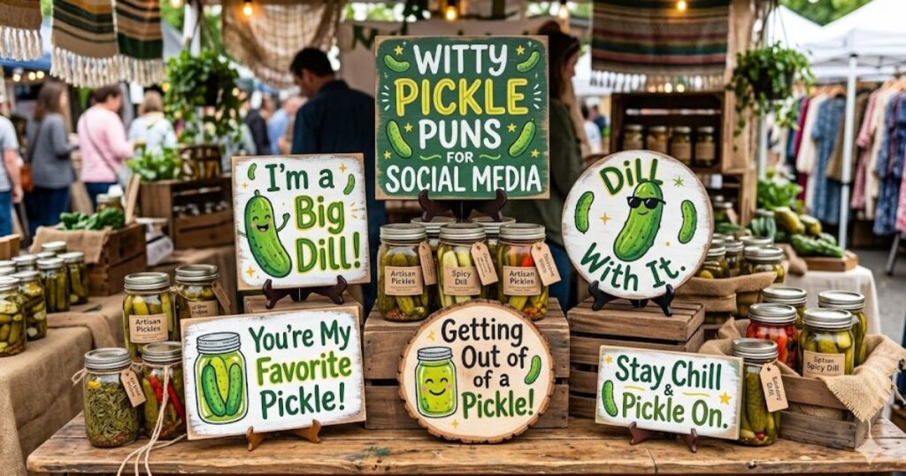 Witty Pickle Puns for Social Media