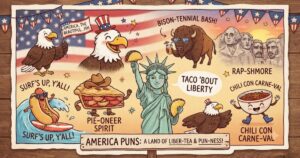 america puns