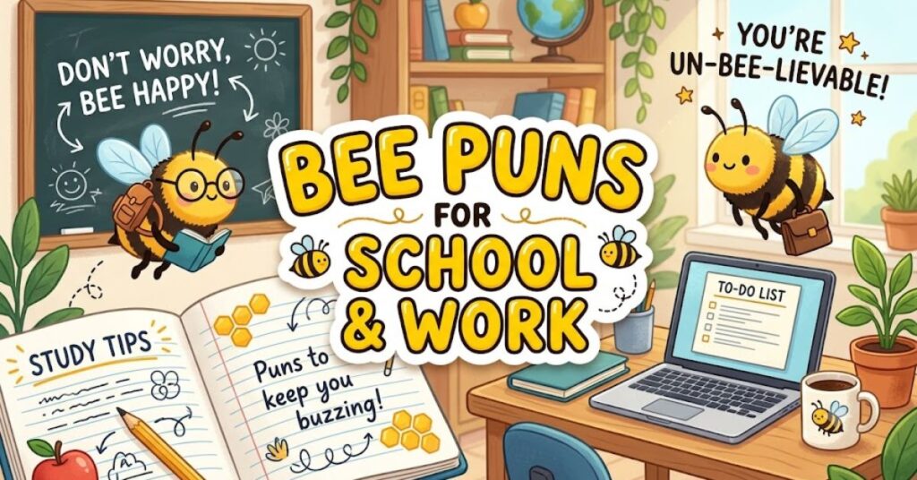Bee Puns for School & Work