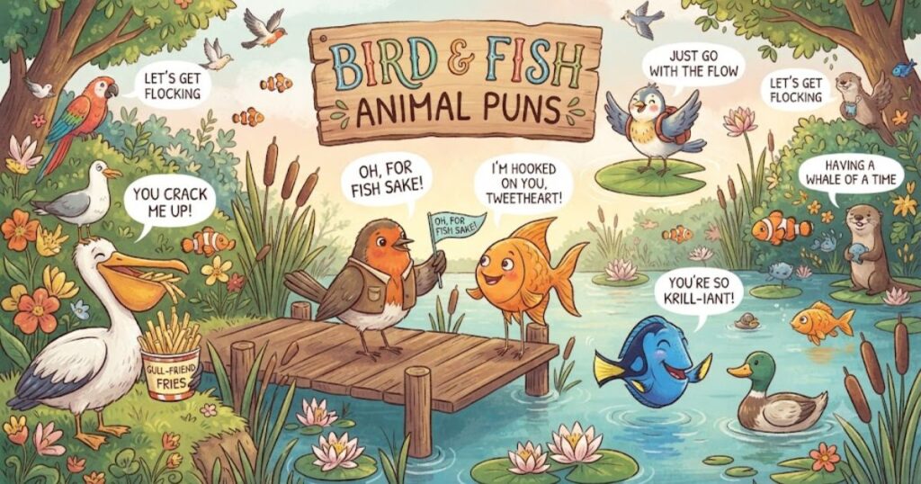 Bird & Fish Animal Puns
