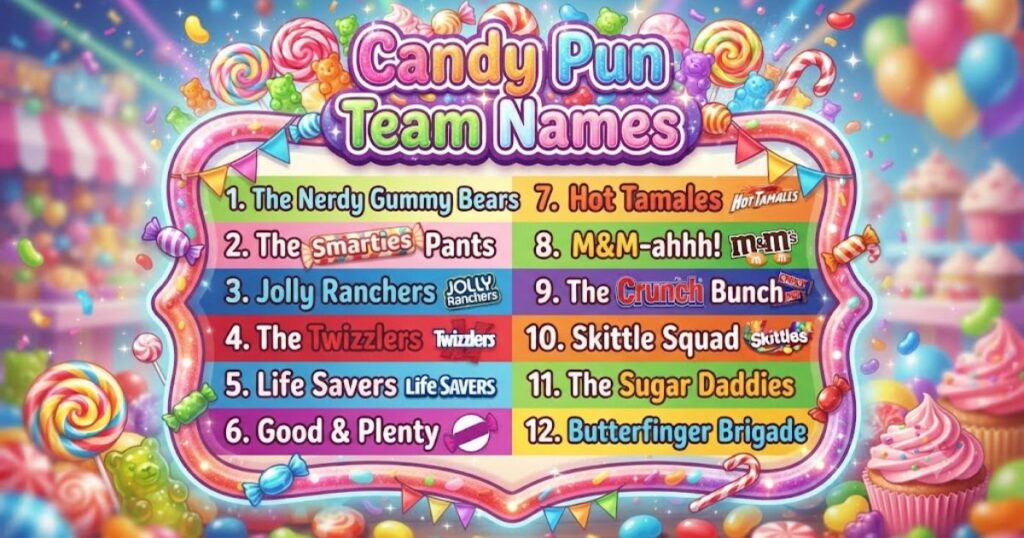 Candy Pun Team Names