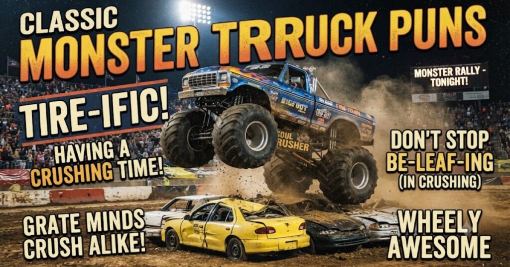 Classic Monster Truck Puns That Never Get Old
