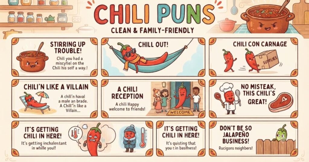 Clean and Family Friendly Chili Puns