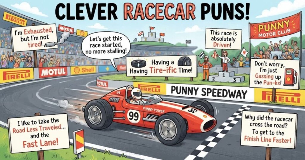 Clever Racecar Puns