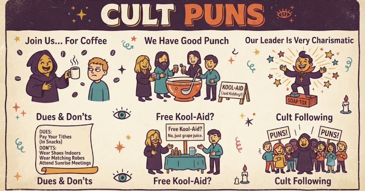 cult puns