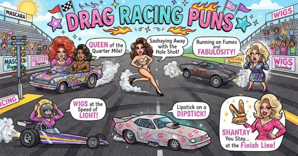 Drag Racing Puns