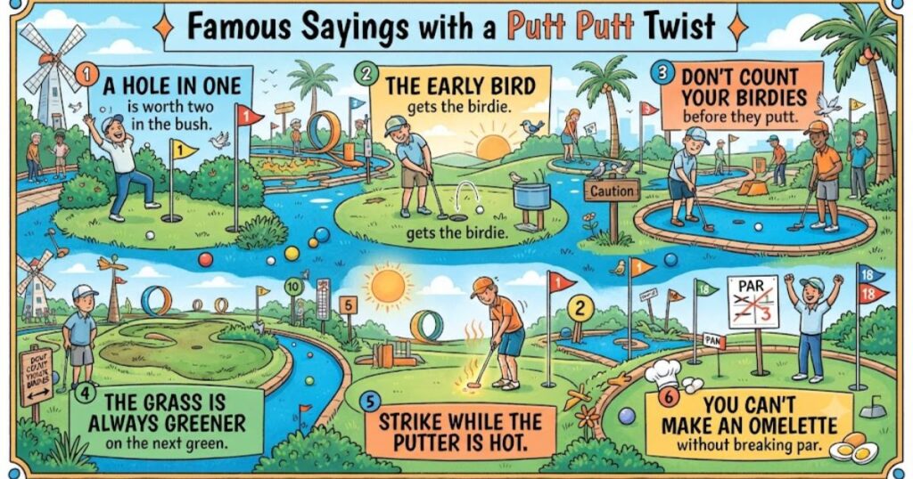 Famous Sayings with a Putt Putt Twist