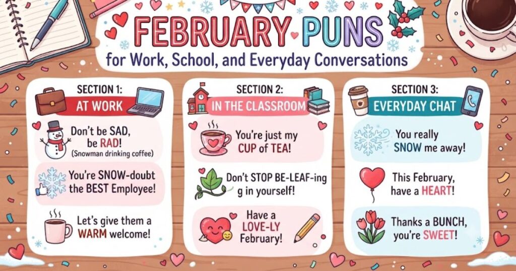 February Puns for Work, School, and Everyday Conversations