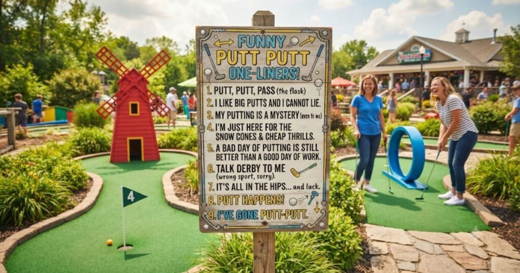 Funny Putt Putt One Liners
