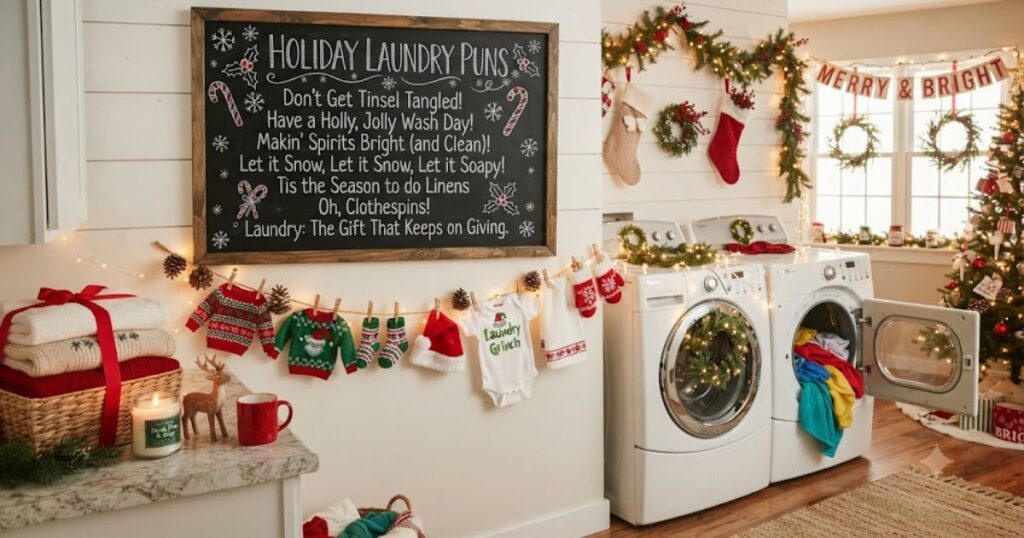 Holiday Laundry Puns