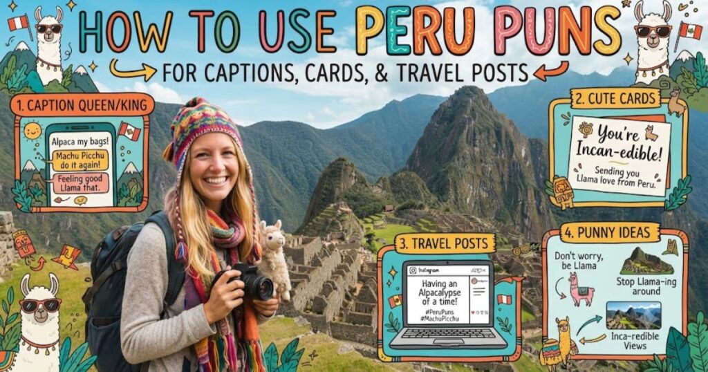 How to Use Peru Puns for Captions, Cards, and Travel Posts