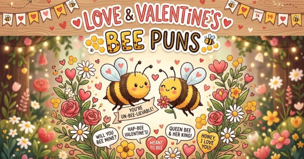 Love & Valentine's Bee Puns