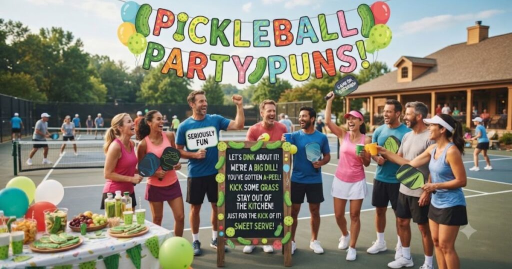 Pickleball Party Puns