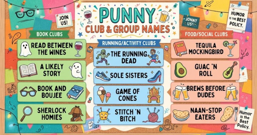 Punny Club & Group Names
