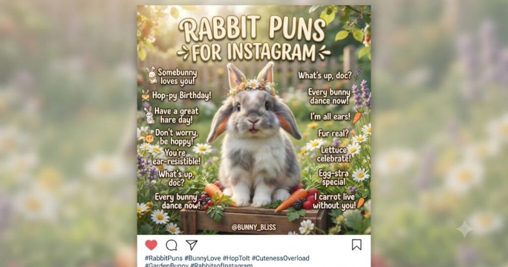 Rabbit Puns for Instagram