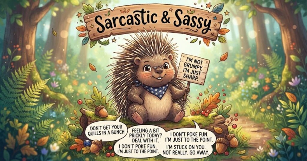 Sarcastic & Sassy Porcupine Puns