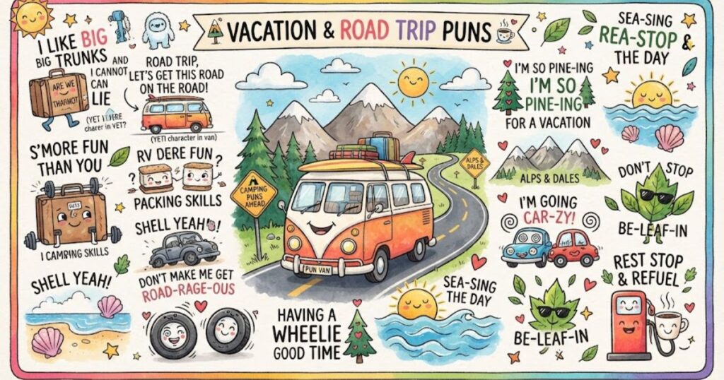 Vacation & Road Trip Puns