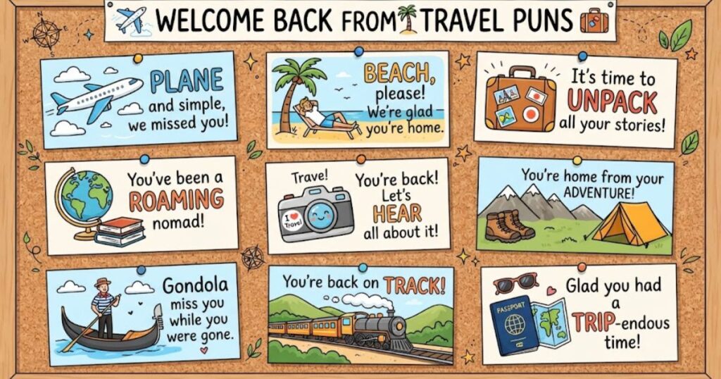 Welcome Back from Travel Puns