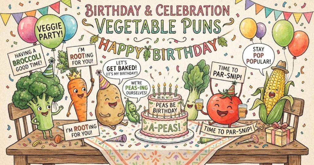 Birthday & Celebration Vegetable Puns