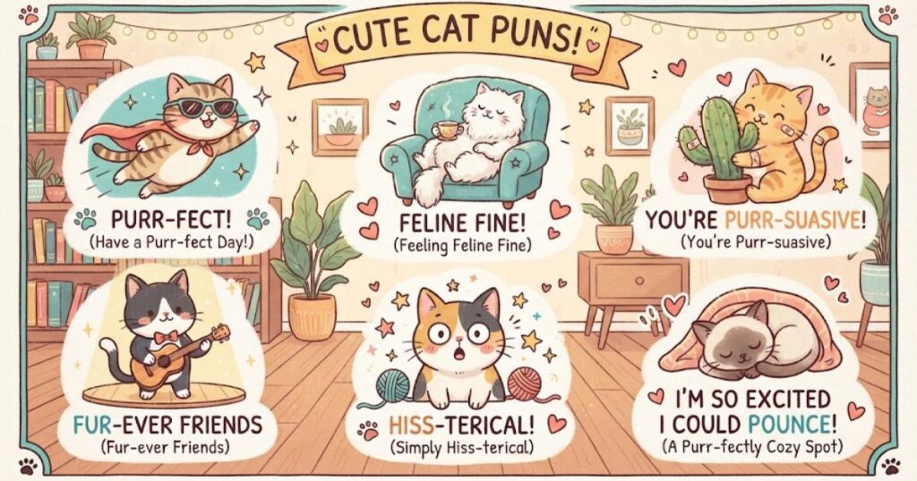 Cute cat puns