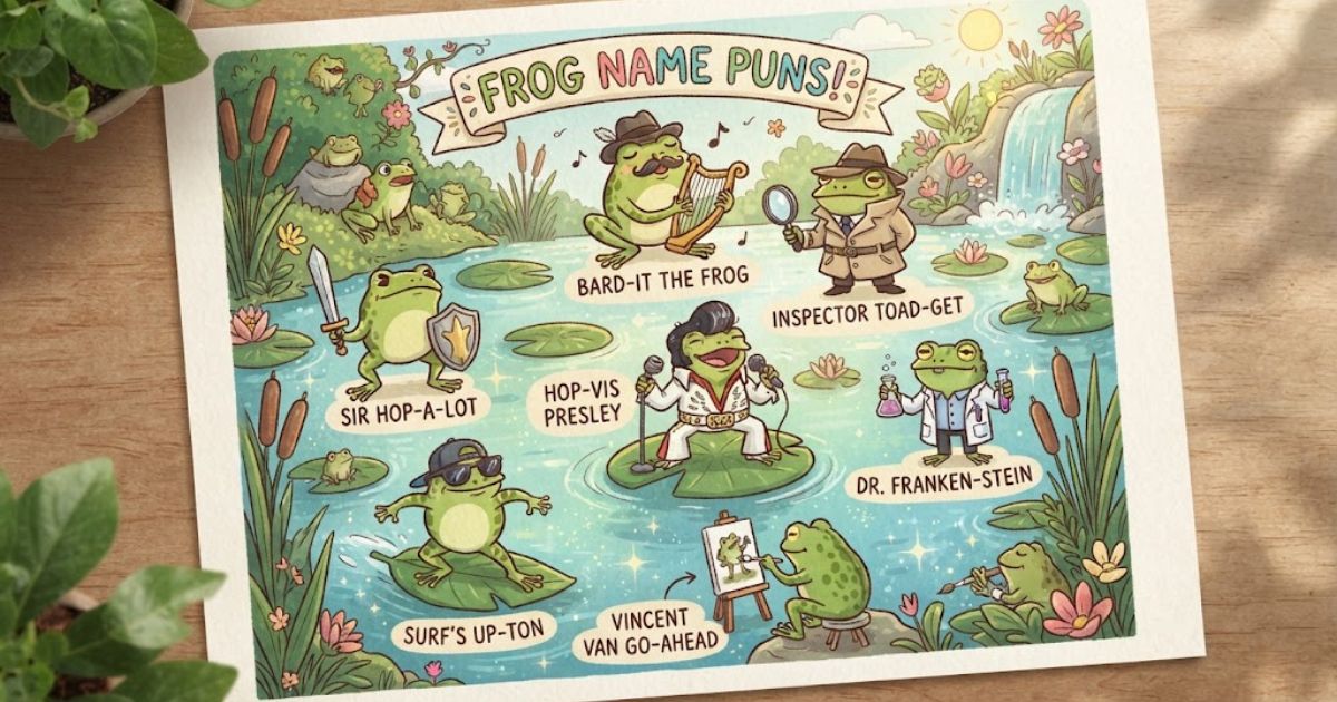 frog name puns