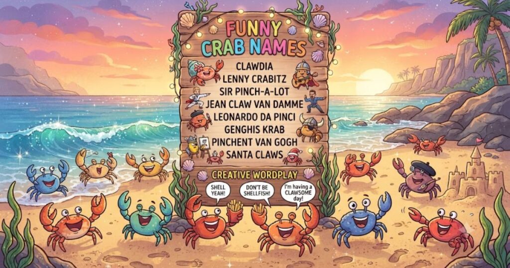 Funny Crab Names and Creative Wordplay