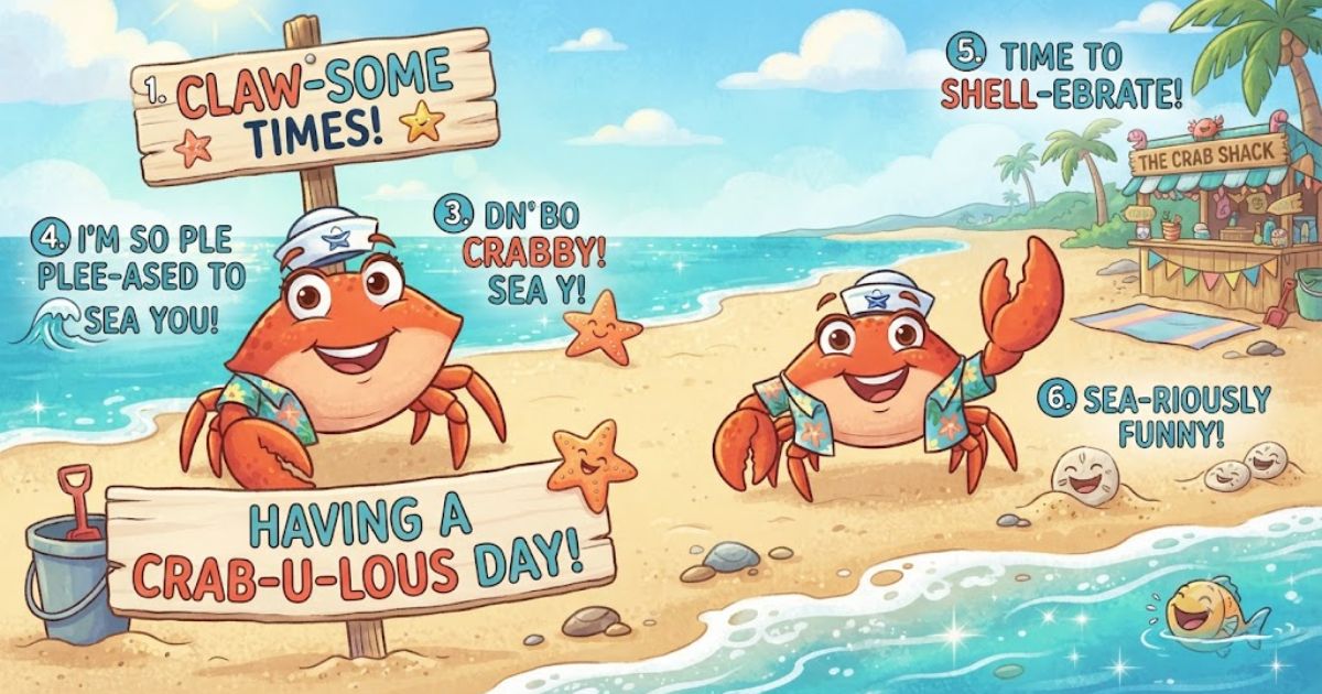 funny crab puns
