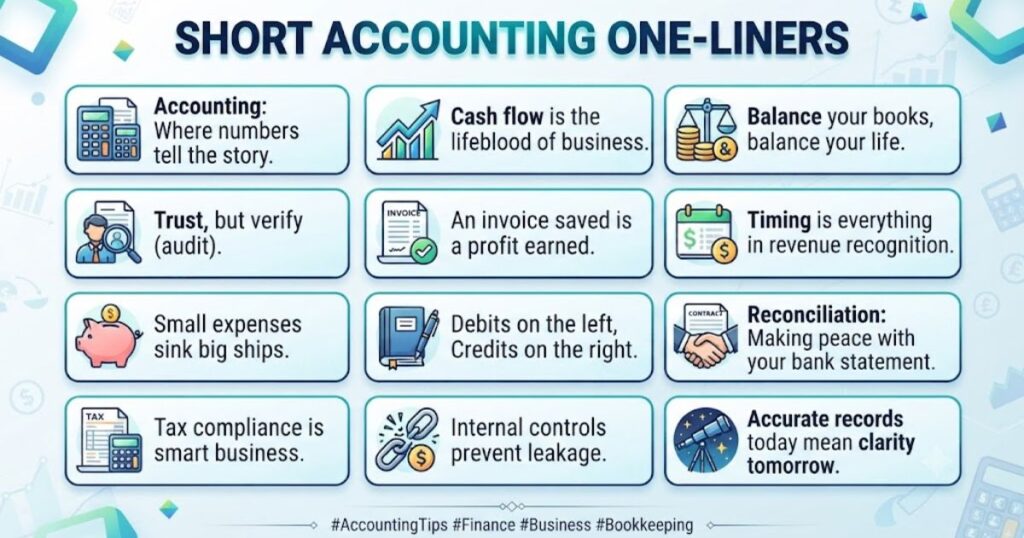 Short Accounting One Liners