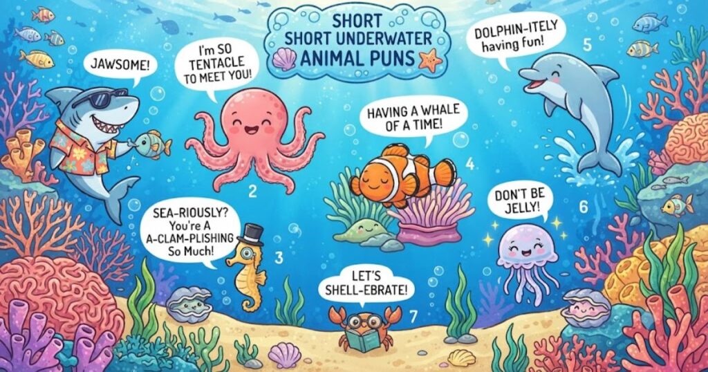 Short Underwater Animal Puns