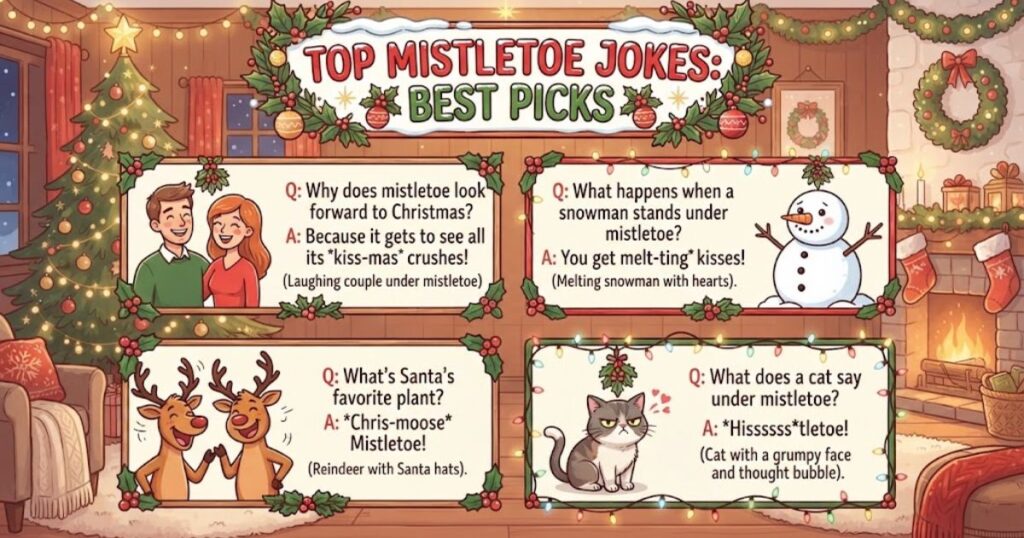 Top Mistletoe Jokes: Best Picks