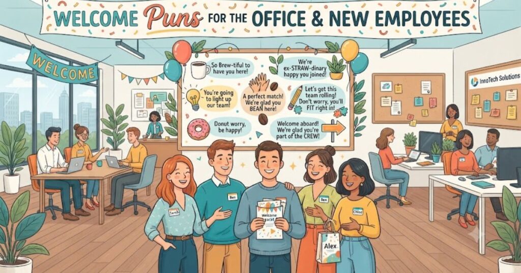 Welcome Puns for the Office & New Employees