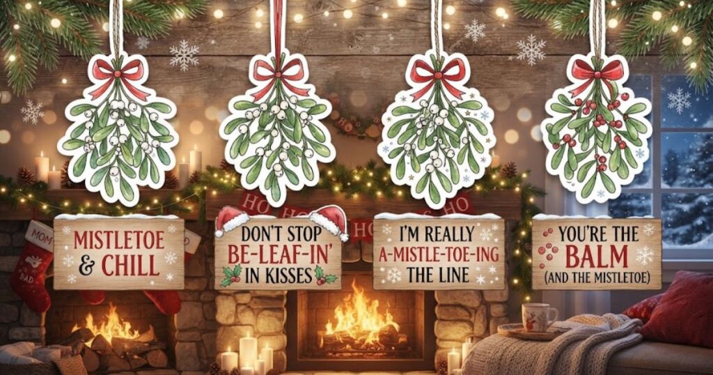 Winter Themed Mistletoe Puns