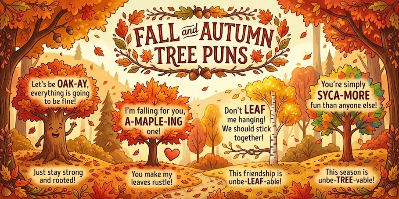 Fall and Autumn Tree Puns