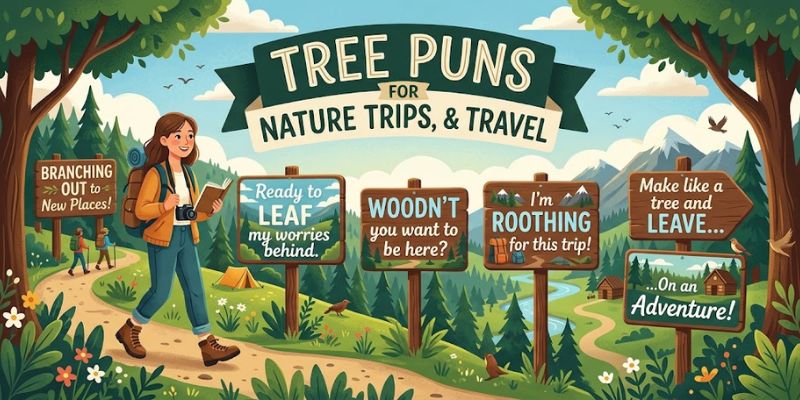 Tree Puns for Photos, Nature Trips, and Travel