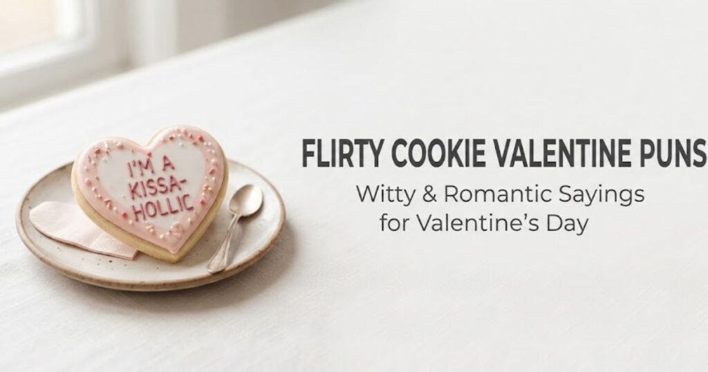 Flirty Cookie Valentine Puns